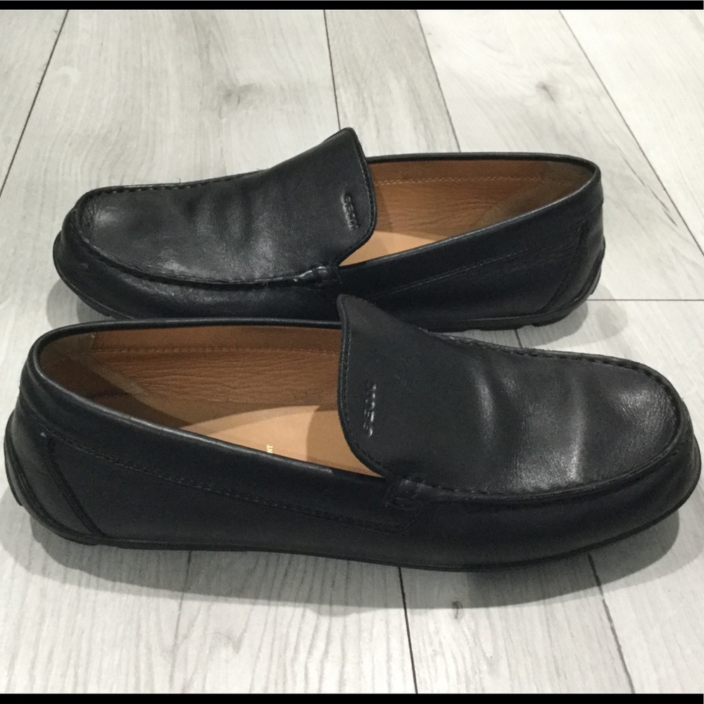 Boys Geox Respira Leather Moccasin Loafers 39